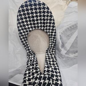 The Storehouse Flats foldable leather houndstooth NEW